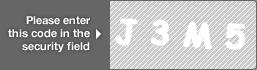 captcha code for visual authentication  letter J number 3 letter M number 5