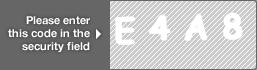captcha code for visual authentication  letter E number 4 letter A number 8