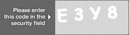 captcha code for visual authentication  letter E number 3 letter Y number 8
