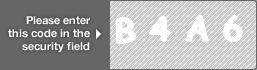 captcha code for visual authentication  letter B number 4 letter A number 6