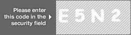 captcha code for visual authentication  letter E number 5 letter N number 2