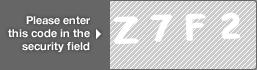 captcha code for visual authentication  letter Z number 7 letter F number 2