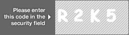 captcha code for visual authentication  letter R number 2 letter K number 5