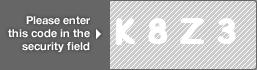 captcha code for visual authentication  letter K number 8 letter Z number 3