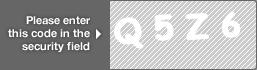 captcha code for visual authentication  letter Q number 5 letter Z number 6