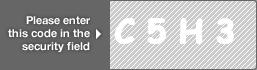 captcha code for visual authentication  letter C number 5 letter H number 3