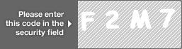 captcha code for visual authentication  letter F number 2 letter M number 7