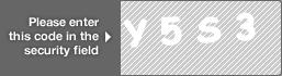 captcha code for visual authentication  letter Y number 5 letter S number 3