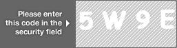 captcha code for visual authentication  number 5 letter W number 9 letter E