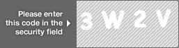captcha code for visual authentication  number 3 letter W number 2 letter V