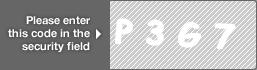 captcha code for visual authentication  letter P number 3 letter G number 7