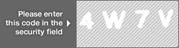 captcha code for visual authentication  number 4 letter W number 7 letter V