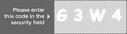 captcha code for visual authentication  letter G number 3 letter W number 4