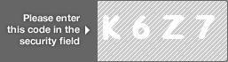 captcha code for visual authentication  letter K number 6 letter Z number 7