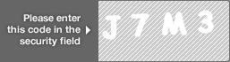 captcha code for visual authentication  letter J number 7 letter M number 3
