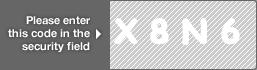 captcha code for visual authentication  letter X number 8 letter N number 6