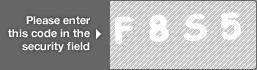 captcha code for visual authentication  letter F number 8 letter S number 5