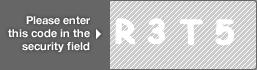 captcha code for visual authentication  letter R number 3 letter T number 5
