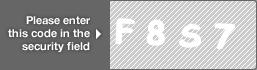 captcha code for visual authentication  letter F number 8 letter S number 7