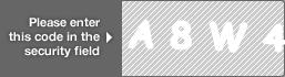 captcha code for visual authentication  letter A number 8 letter W number 4