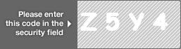 captcha code for visual authentication  letter Z number 5 letter Y number 4