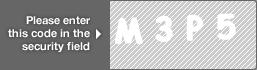 captcha code for visual authentication  letter M number 3 letter P number 5