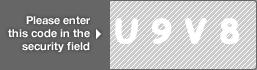 captcha code for visual authentication  letter U number 9 letter V number 8
