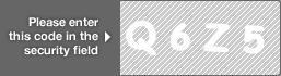 captcha code for visual authentication  letter Q number 6 letter Z number 5