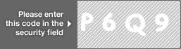 captcha code for visual authentication  letter P number 6 letter Q number 9