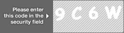 captcha code for visual authentication  number 9 letter C number 6 letter W