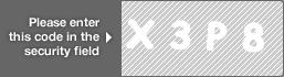 captcha code for visual authentication  letter X number 3 letter P number 8