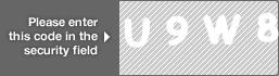 captcha code for visual authentication  letter U number 9 letter W number 8