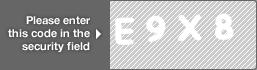 captcha code for visual authentication  letter E number 9 letter X number 8