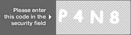 captcha code for visual authentication  letter P number 4 letter N number 8