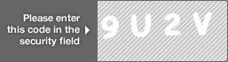 captcha code for visual authentication  number 9 letter U number 2 letter V