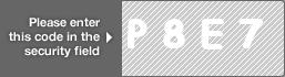 captcha code for visual authentication  letter P number 8 letter E number 7