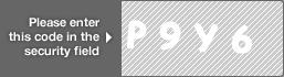 captcha code for visual authentication  letter P number 9 letter Y number 6