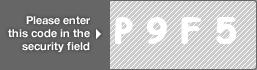captcha code for visual authentication  letter P number 9 letter F number 5