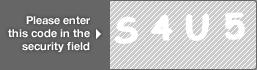 captcha code for visual authentication  letter S number 4 letter U number 5