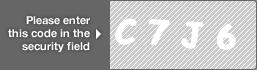 captcha code for visual authentication  letter C number 7 letter J number 6