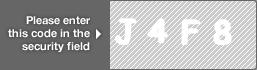 captcha code for visual authentication  letter J number 4 letter F number 8