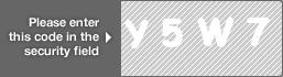 captcha code for visual authentication  letter Y number 5 letter W number 7