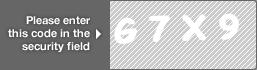 captcha code for visual authentication  letter G number 7 letter X number 9