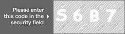 captcha code for visual authentication  letter S number 6 letter B number 7