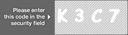 captcha code for visual authentication  letter K number 3 letter C number 7