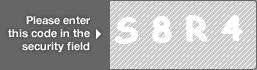 captcha code for visual authentication  letter S number 8 letter R number 4