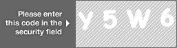 captcha code for visual authentication  letter Y number 5 letter W number 6