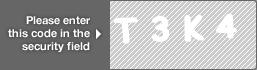 captcha code for visual authentication  letter T number 3 letter K number 4