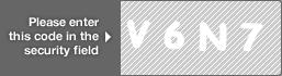 captcha code for visual authentication  letter V number 6 letter N number 7