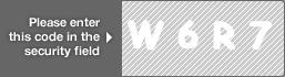 captcha code for visual authentication  letter W number 6 letter R number 7